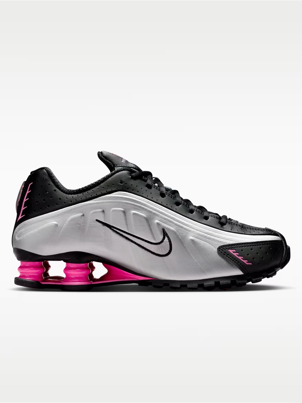 Nike Women’s Shox Athletic Sneakers - Black, White & Pink AR3565-012